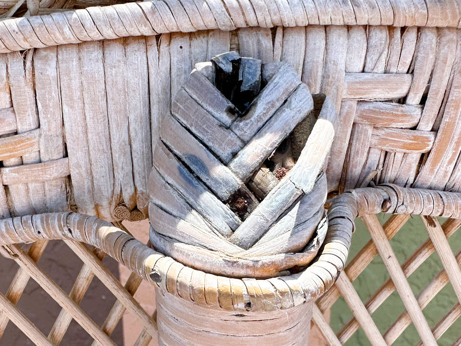 Coastal Chic Rattan Peacock Chair