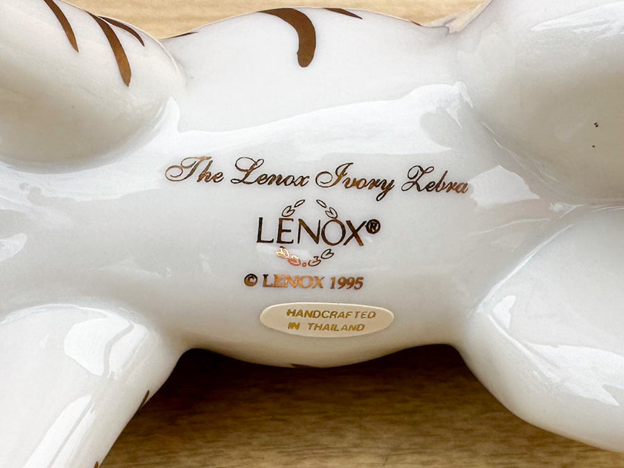 Pair of Gold Lenox Zebras