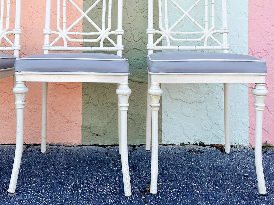 Palm Beach Faux Bamboo Outdoor Dining Set