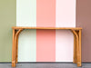 Petite Old Florida Rattan Console