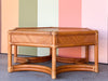 Brown Jordan Pencil Reed Rattan Coffee Table