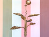 Brass Palm Leaf Chandelier