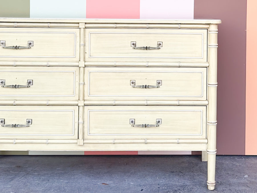 Henry Link Faux Bamboo Double Dresser