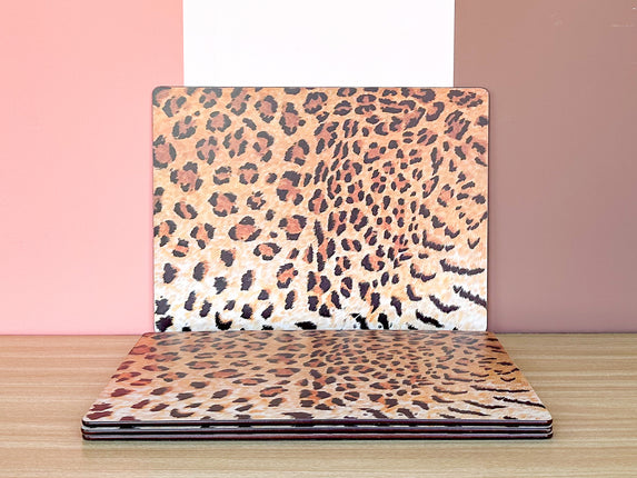 Set of Four Lynn Chase Cheetah Placemats