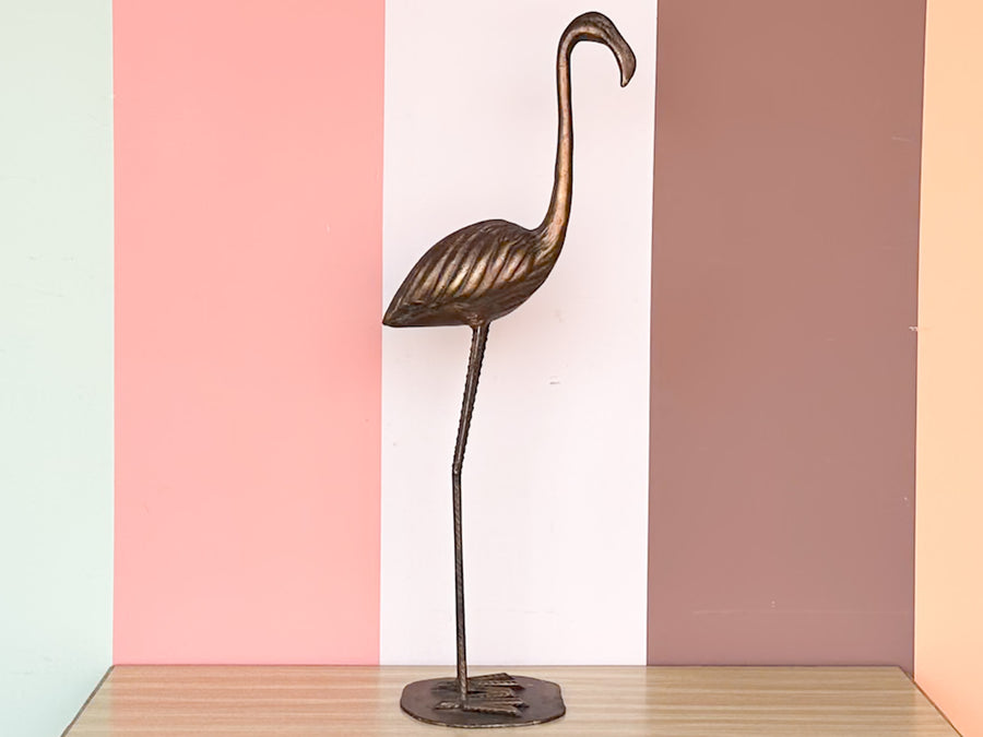 Fab Wrought Iron Flamingo