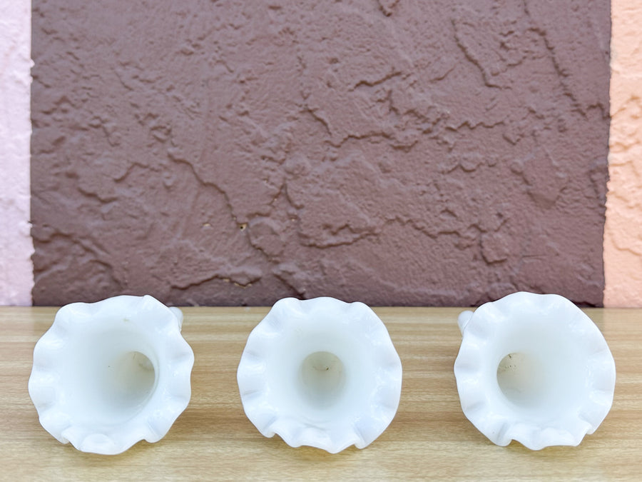 Fenton Milk Glass Hobnail Vase