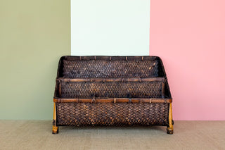 Rattan Desk Organizer