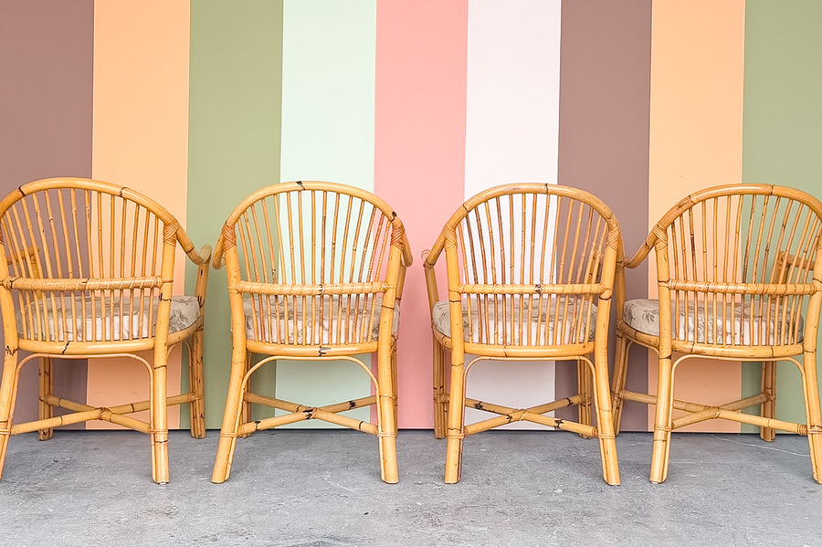 Old Florida Rattan Dining Set
