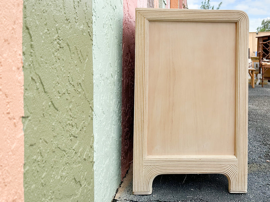 Coastal Pencil Reed Rattan Credenza