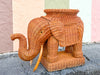 Natural Wicker Elephant Garden Seat