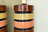 Pair of 70s Chic Stripe Lamps