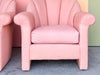 Pair of Pink Chic Thomasville Scallop Back Chairs