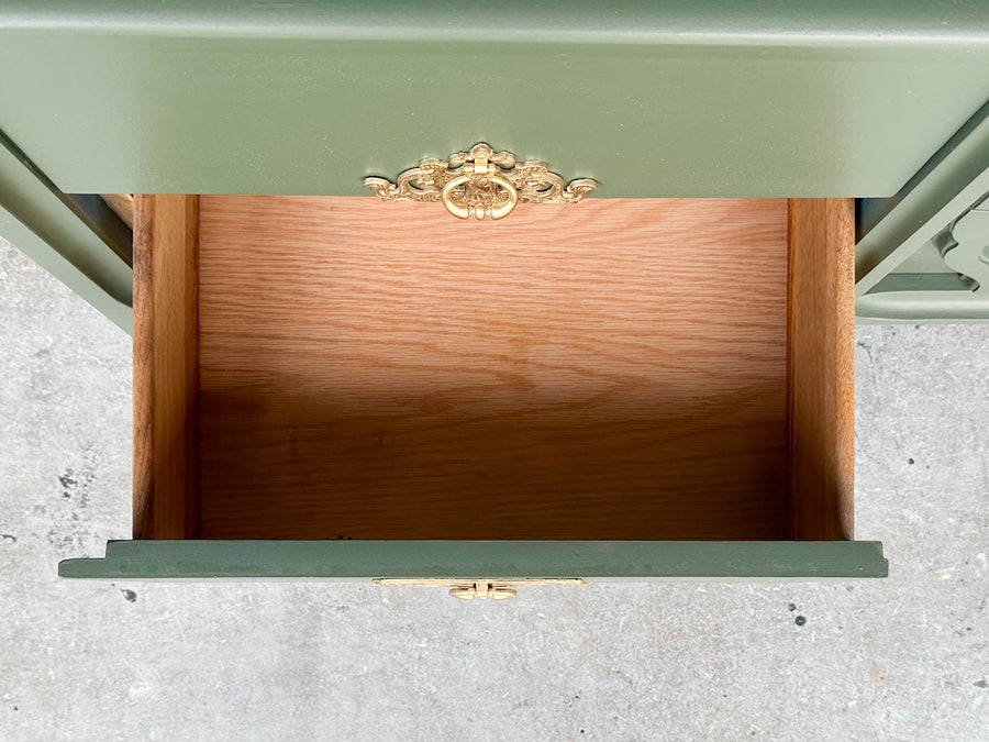 Olive Green Ming Style Dresser
