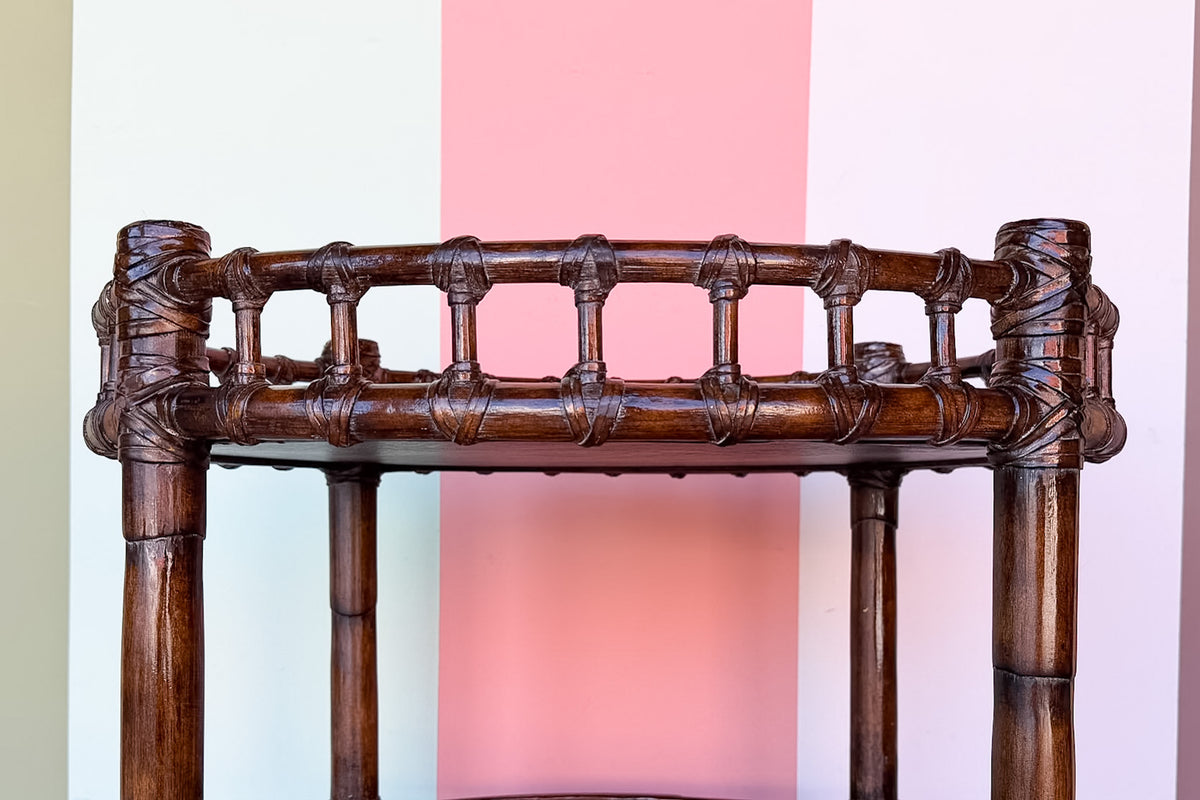 West Indies Style Rattan Side Table