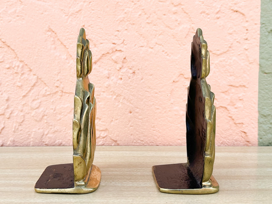Pair of Brass Pineapple Bookends