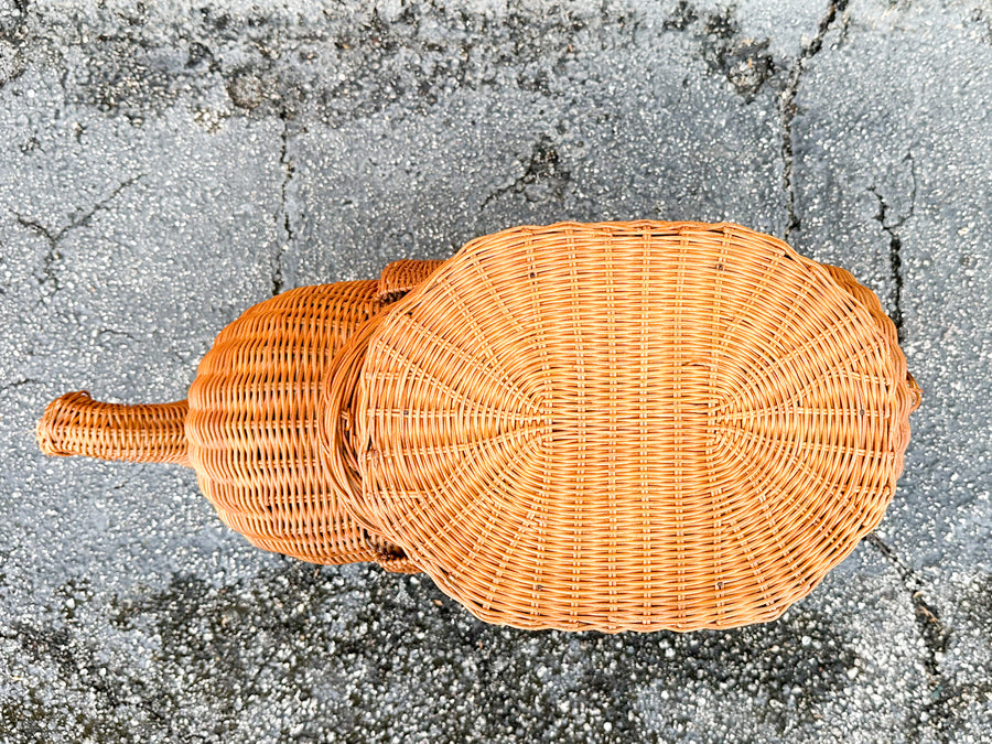 Natural Wicker Elephant Garden Seat