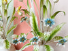 Pair of Italian Tole Floral Lamps