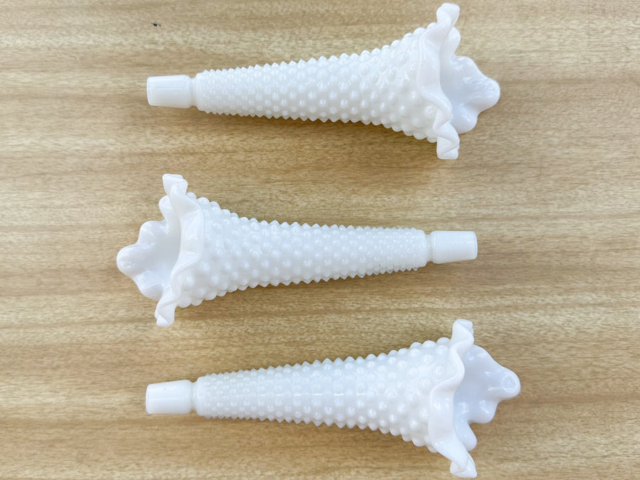 Fenton Milk Glass Hobnail Vase