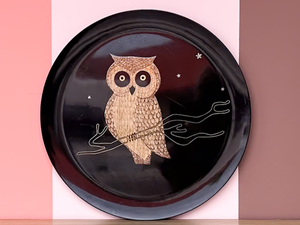 Couroc Owl Tray