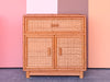 Pair of Coastal Rattan Nightstands
