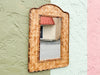 Petite Island Style Woven Mirror