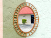 Petite Oval Rattan Mirror