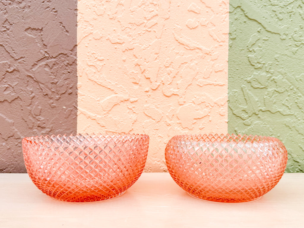 Pair of Pink Chic Serving Bowls