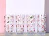 Set of Eight Culver Christmas Confetti Glassware