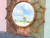Rattan Flower Mirror