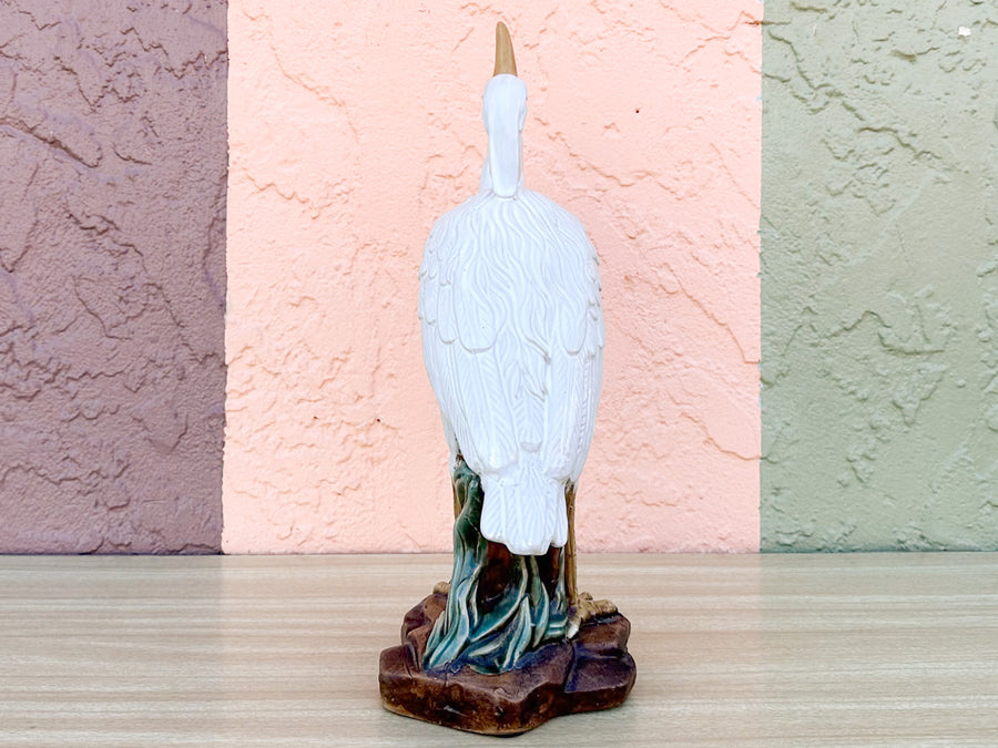 Pair of Ceramic Egrets