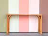 Petite Old Florida Rattan Console