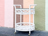 Ficks Reed Round Rattan Bar Cart