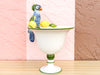 Italian Parrot and Lemon Pedestal Bowl