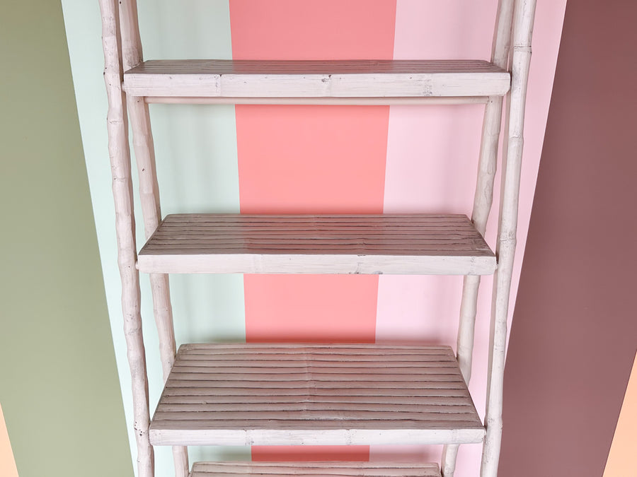 Coastal Rattan Leaning Etagere