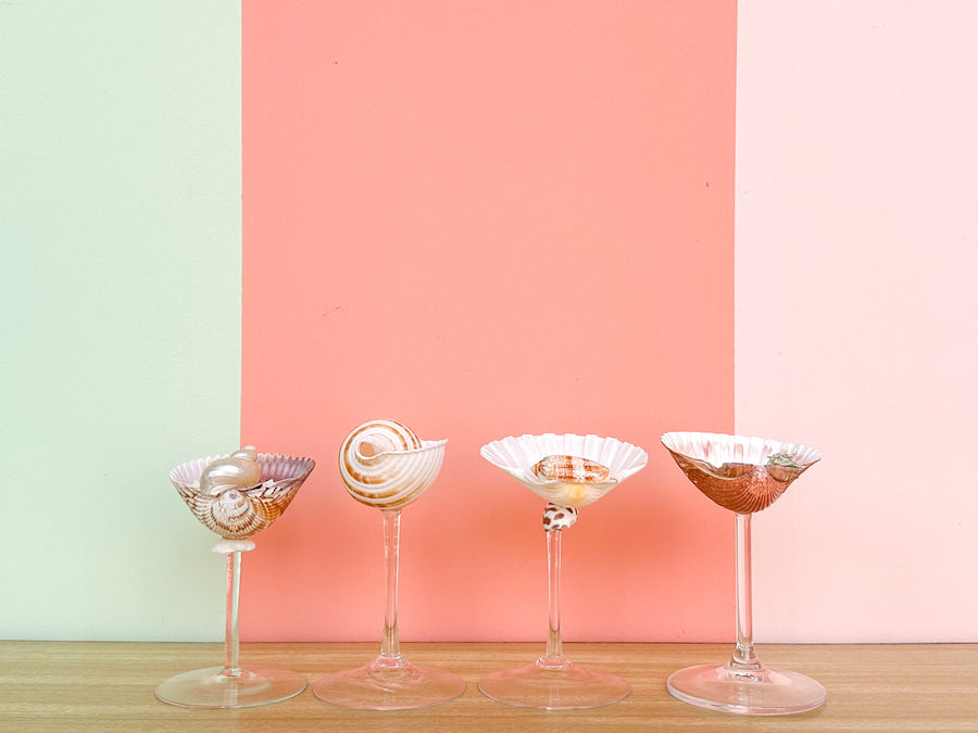 Set of Four Shell Chic Coupes