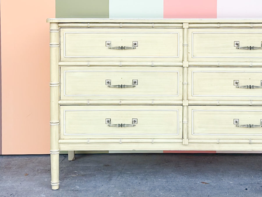 Henry Link Faux Bamboo Double Dresser