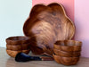 Monkeypod Flower Salad Bowl Set