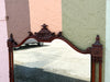 Chinoiserie Chic Wood Carved Pagoda Mirror