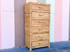 Island Style Rattan Wrapped Tall Chest