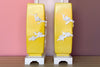 Pair of Yellow Chinoiserie Tree of Life Lamps