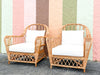 Pair of Kips Bay Rattan Lounge Chairs