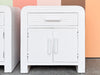 Pair of Coastal Chic Pencil Reed Nightstands