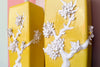 Pair of Yellow Chinoiserie Tree of Life Lamps