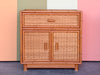 Pair of Coastal Rattan Nightstands