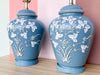 Pair of Robin Egg Blue Icing Lamps