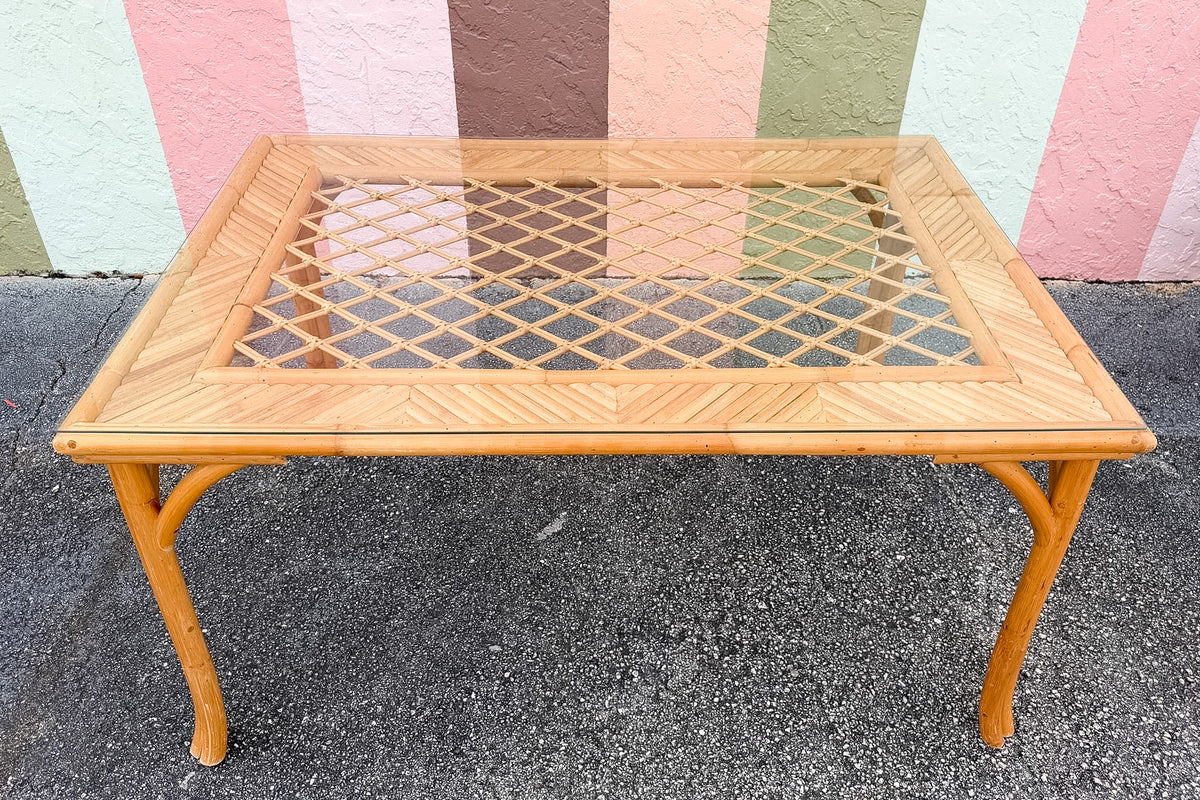 Old Florida Rattan Dining Set