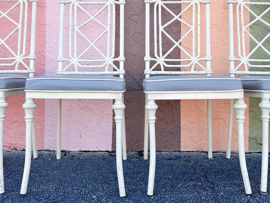 Palm Beach Faux Bamboo Outdoor Dining Set