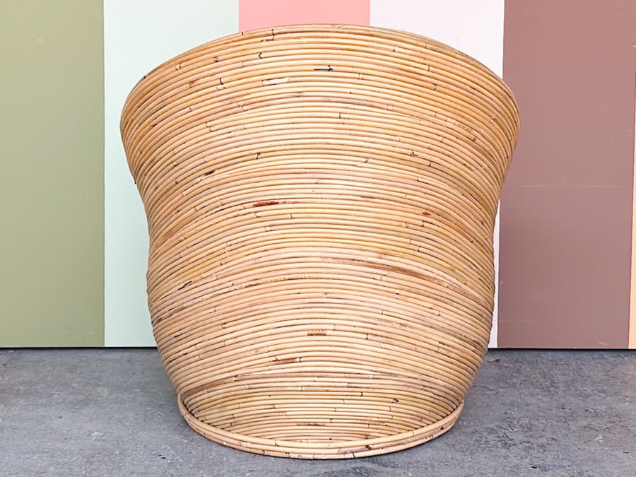 Pencil Reed Rattan Pod Chair