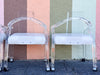 Set of Four MCM Lucite Chairs