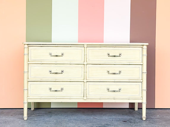 Henry Link Faux Bamboo Double Dresser